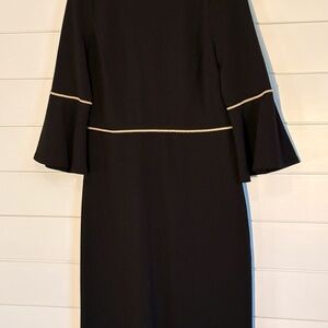 Tommy Hilfiger Black Dress with Gold Trim